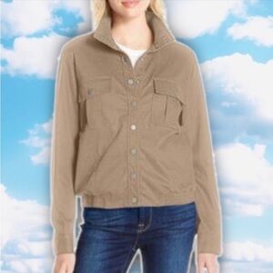 PENDLETON Malin Snap Front Barn Coat Jacket Tencel Khaki Utility Cargo Surplus